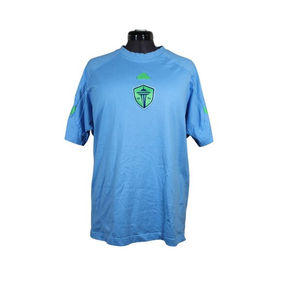 Adidas men's MLS Seattle‎ Sounders FC 2024 travel raglan t-shirt L - Picture 1 of 14